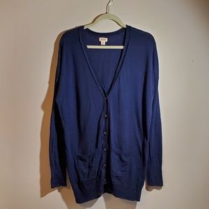 Boyfriend style button down cardigan